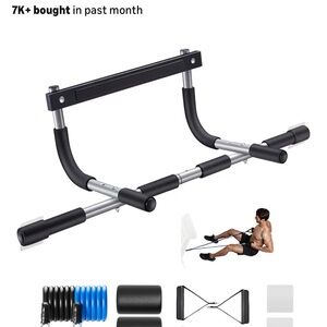Alley Peaks Pull-up Bar for Doorway, Thickened Steel, Max Weight 440 pounds